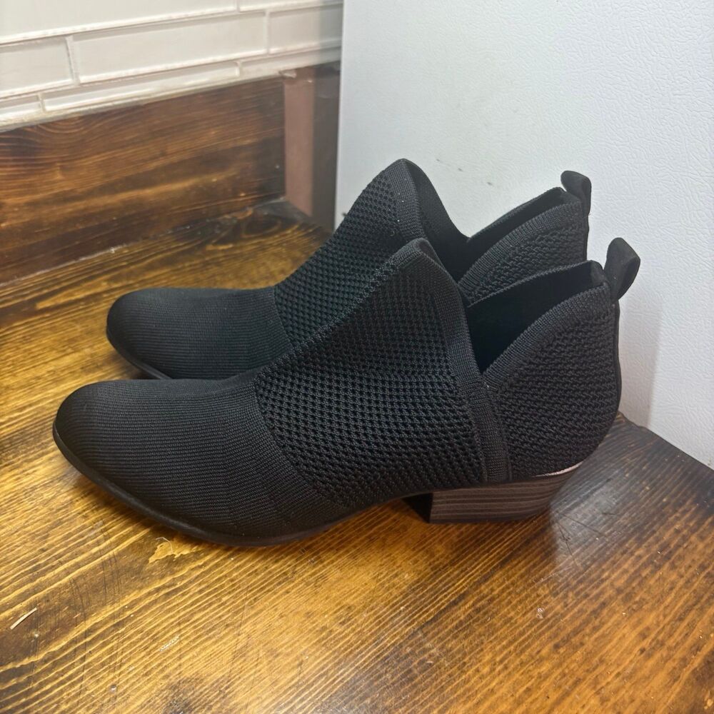Espirt Black Ankle Boots Size‎ 9.5